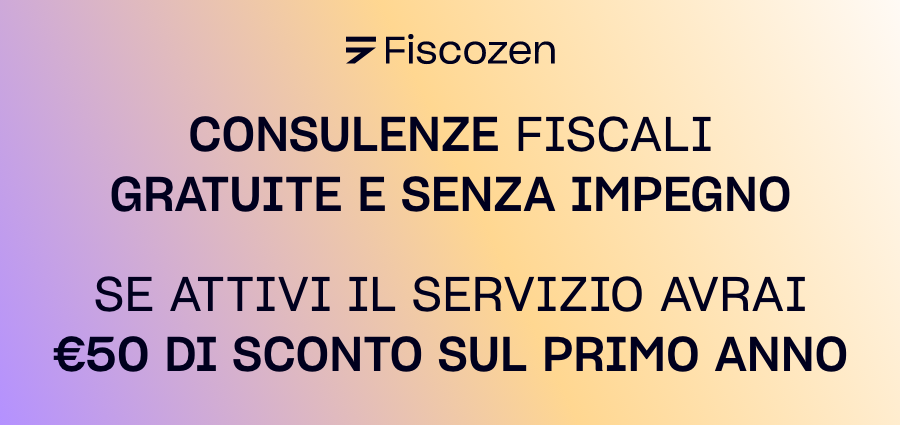 Consulenza fiscale gratuita e senza impegno, 50 Euro di sconto sul primo anno in caso di attivazione del servizio