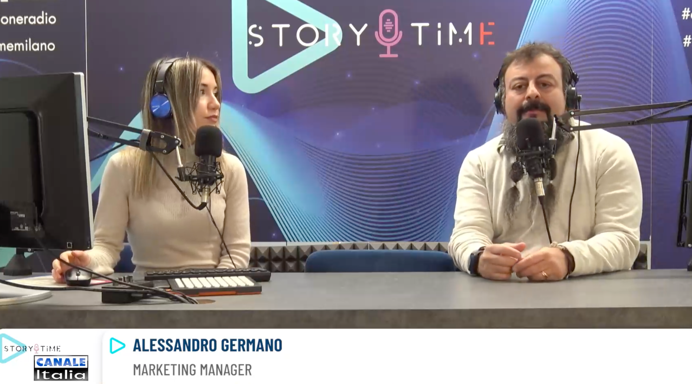 Immagine dall'intervista di Alessandro Germano ai microfoni di Radio Canale Italia
